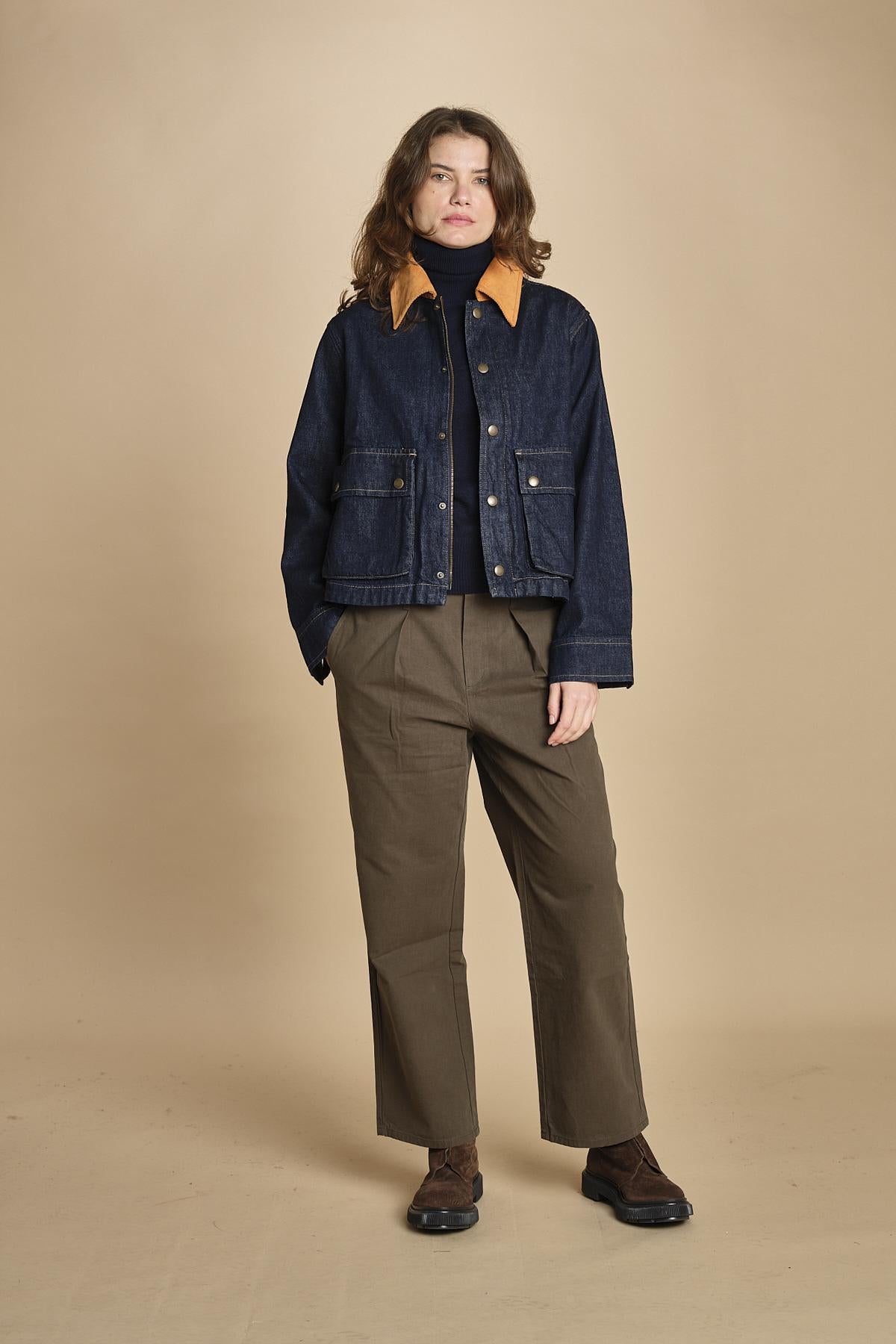 pantalone militare. B098966 DUSTY MOSS the GREAT 