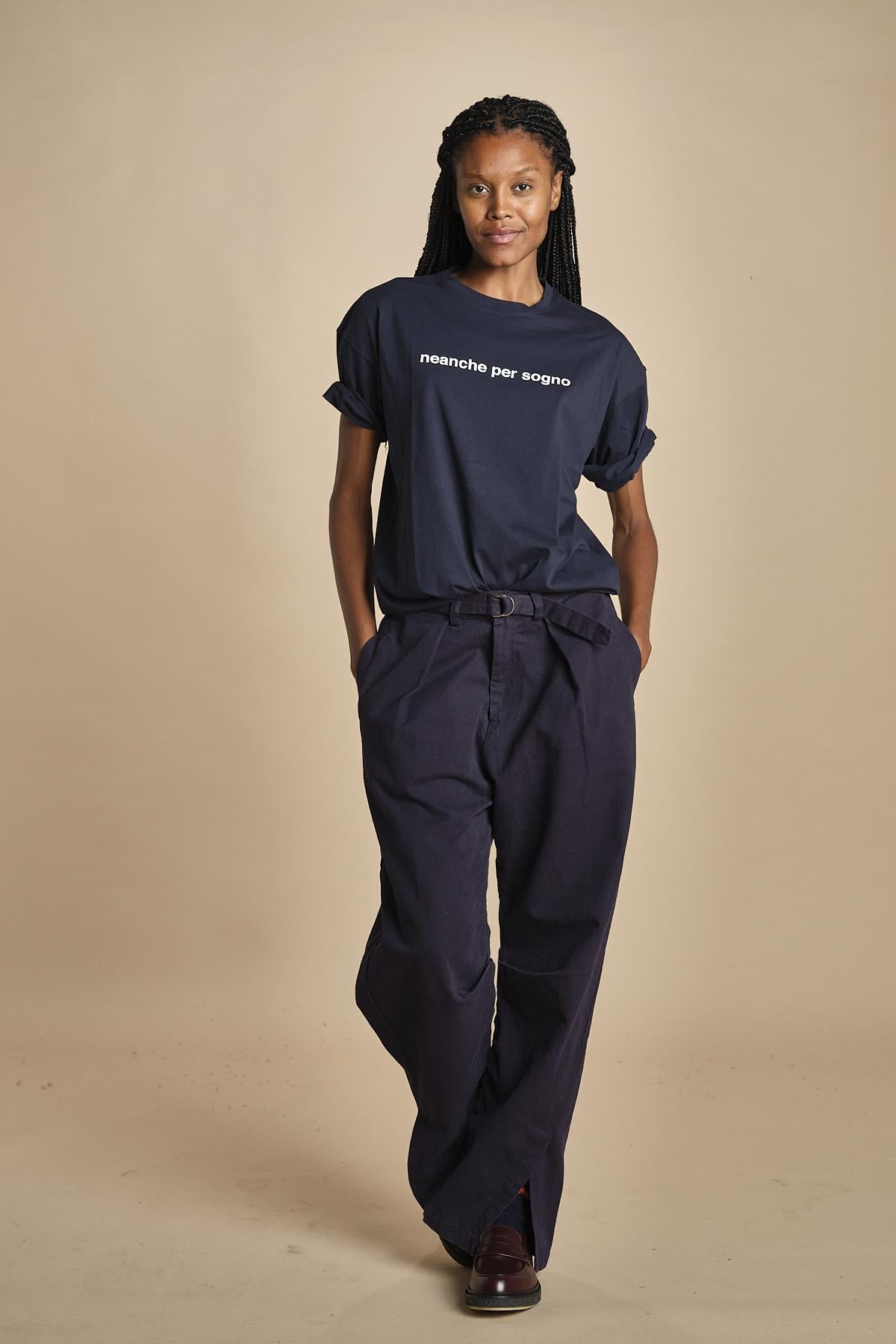 t-shirt con scritta Z800 01098 aspesi 
