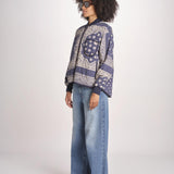 bomber stampa a bandana THE QUILTED BOMBER J270676BP NAVY the GREAT 