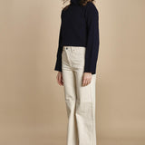denim over FLEURE WF GREIGE fam 