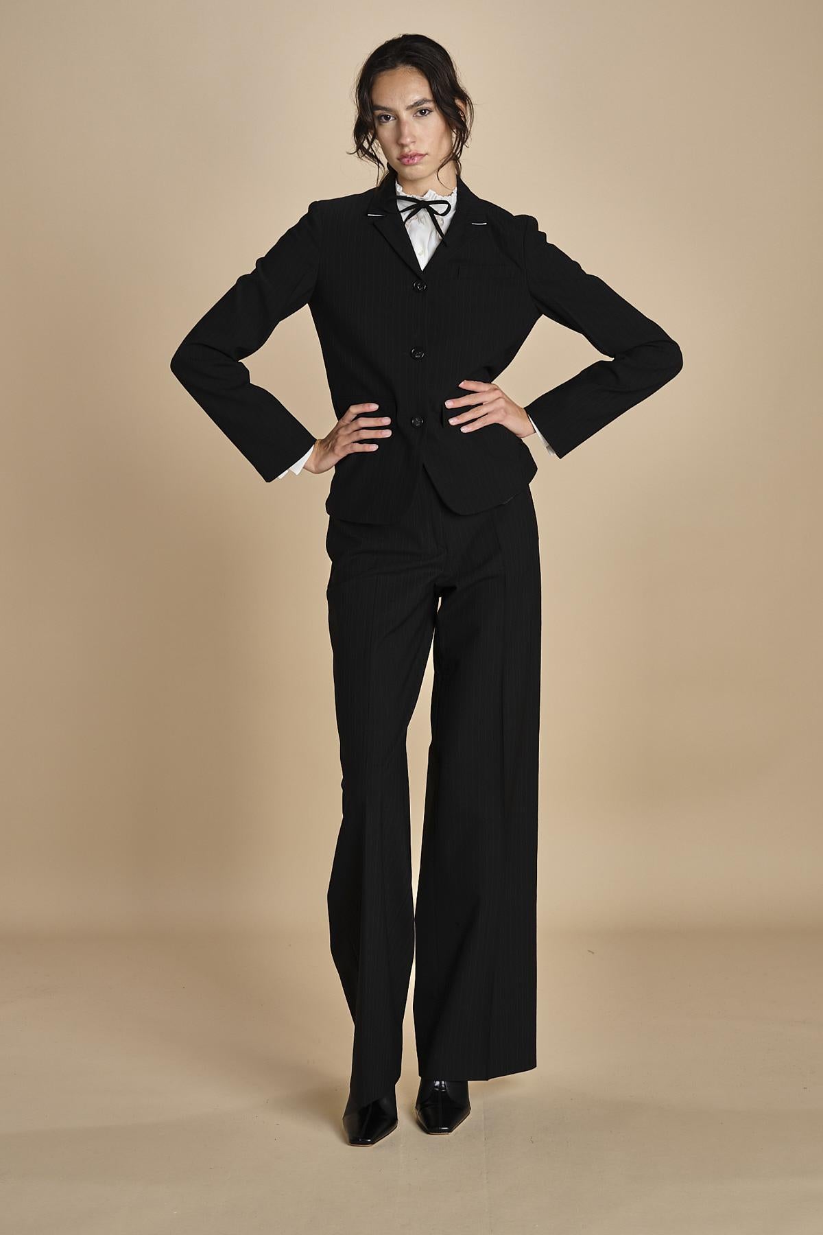 camicia con inserti in pizzo G0625111 1102 n21 