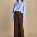 camicia con collo guru 15T533CO289 P231 LIGHT BLUE ines de la fressange 