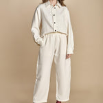 camicia double SANTINI SNW CHALK studio nicholson 