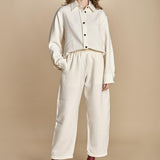 camicia double SANTINI SNW CHALK studio nicholson 