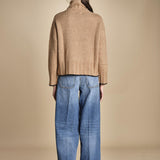 maglia dolcevita over SAMANTHA CAMMELLO NERO tenne' 