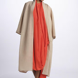 Abito seta con sciarpa DOLPHIN POPPY sofie d'hoore 