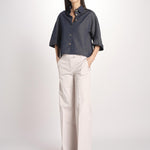 pantalone diritto in cotone MELODY L 684 54 85 PABBLE quelledue 