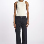 Denim LINDY combo stretto cropped LINDY NAVY true avenue 