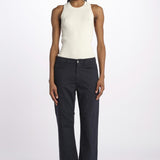 Denim LINDY combo stretto cropped LINDY NAVY true avenue 