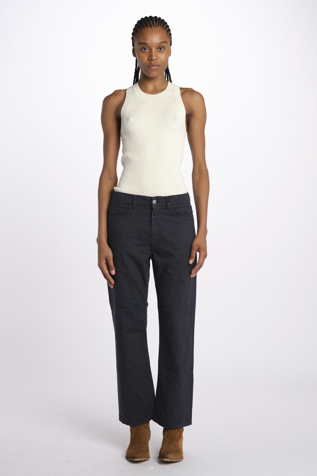 Denim LINDY combo stretto cropped LINDY NAVY true avenue 
