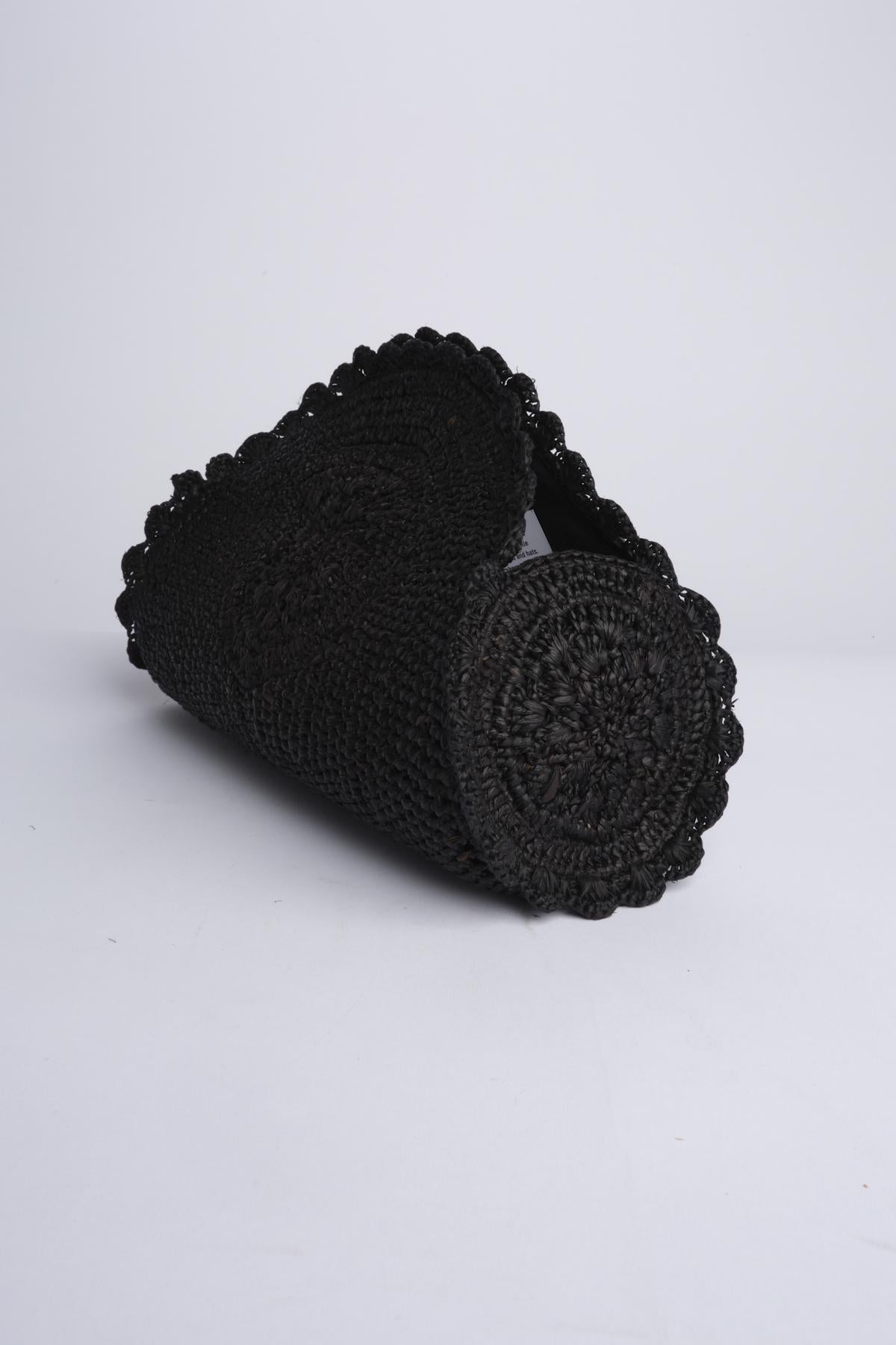 NONO pochette rafia 01BG541 NERO bagatelle france 