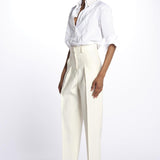Pantaloni con pences 142706 IVORY lvir 
