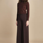 pantalone palazzo ALMA TLWC3101W0206ABTPB BROWN T0215 the latest 