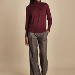 dolcevita over in lana merinos MIL LAU5 E14015 BORDEAUX milaura 