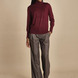 dolcevita over in lana merinos MIL LAU5 E14015 BORDEAUX milaura 
