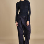 maglia girocollo jaquard RUBY 118 NAVY sea ny 