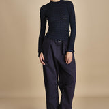 maglia girocollo jaquard RUBY 118 NAVY sea ny 
