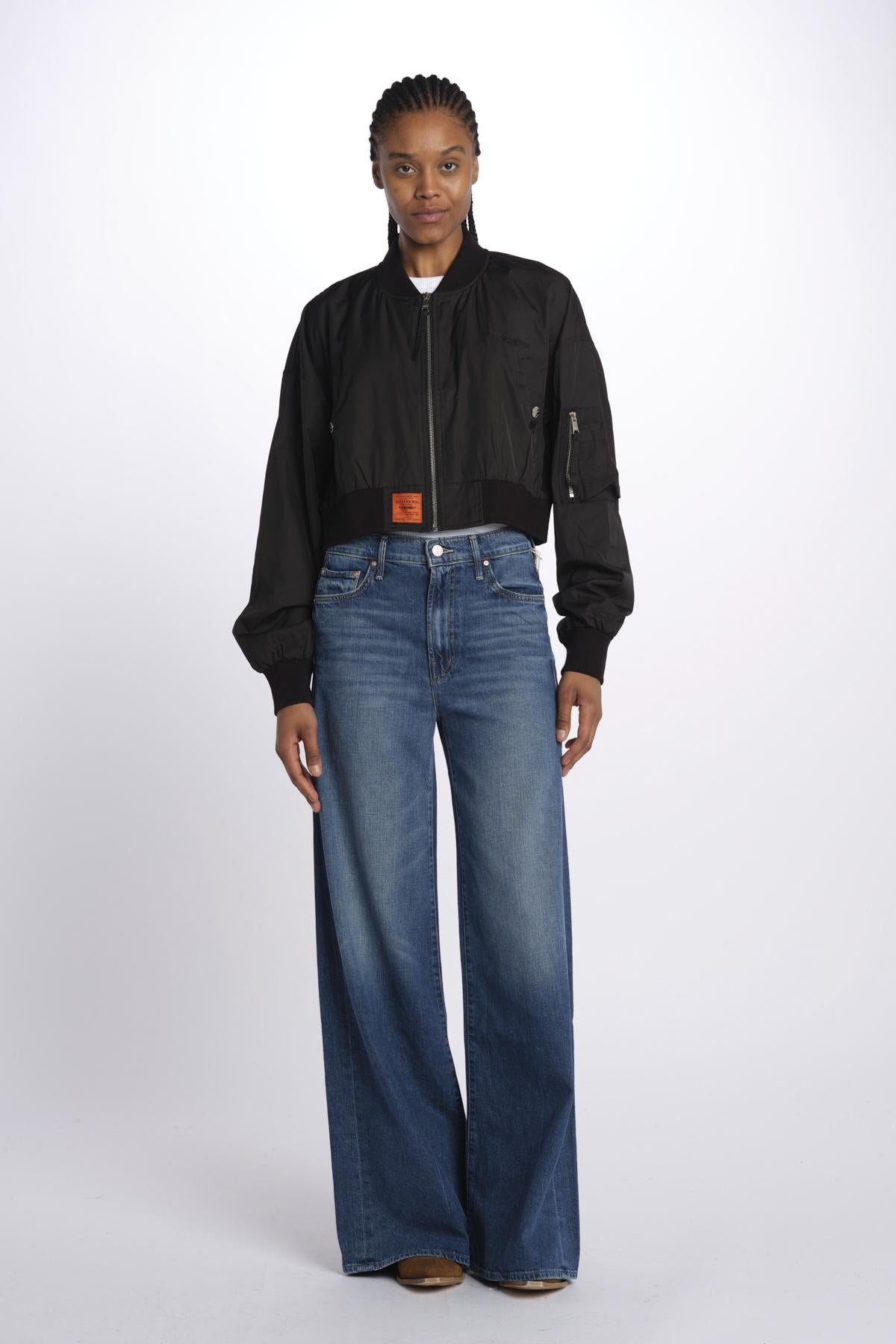 MA202 bomber corto donna EVMA202 BLACK bombers original 