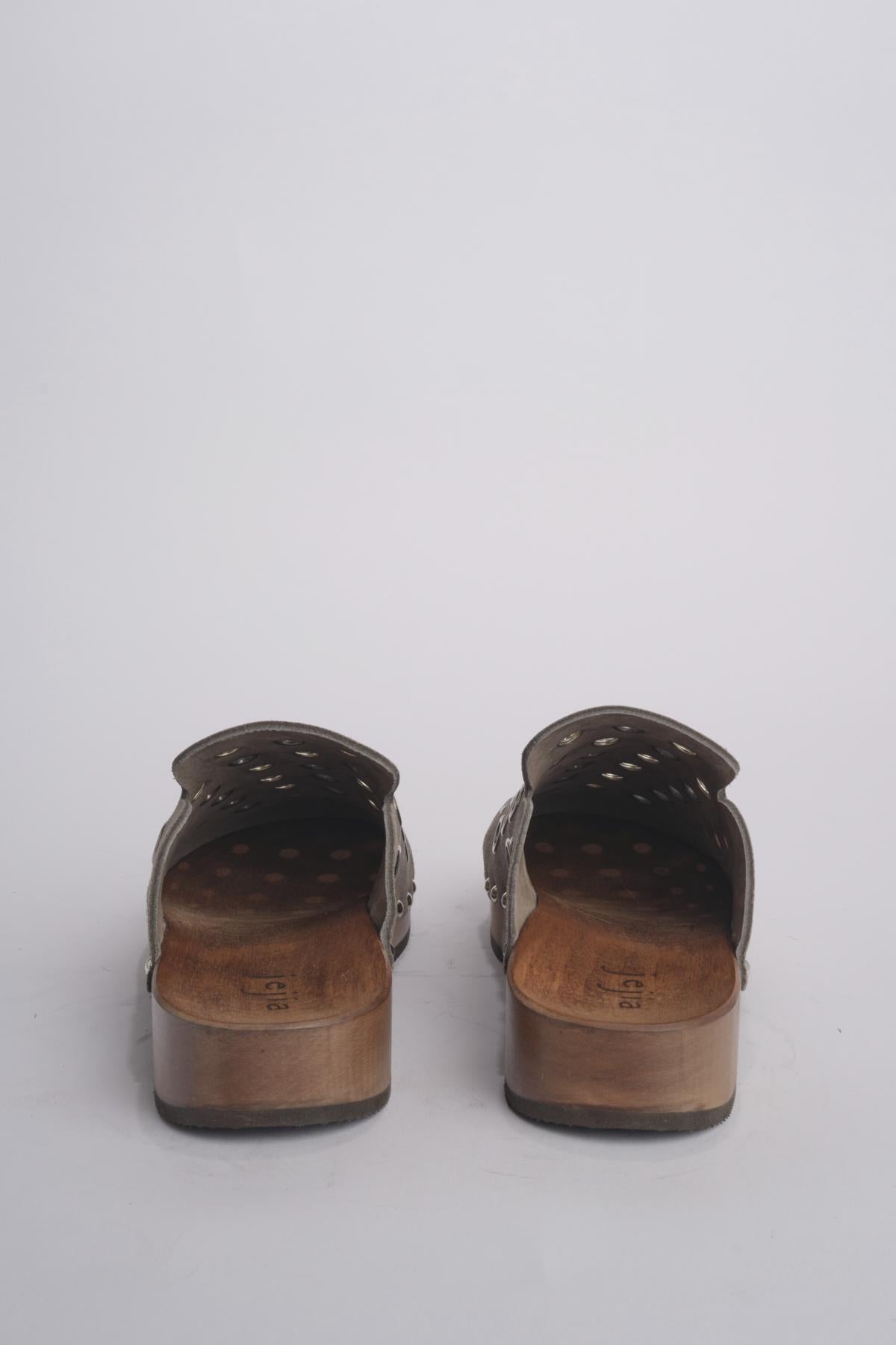 Zoccolo+borchie ROCK CLOGS 2 GREY jejia 