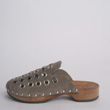 Zoccolo+borchie ROCK CLOGS 2 GREY jejia 