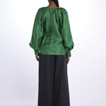 Camicia manica bottoni E20FT09 EMERALDGREEN martin grant 