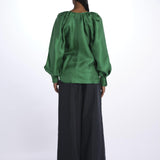 Camicia manica bottoni E20FT09 EMERALDGREEN martin grant 