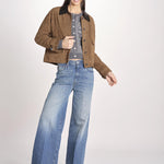 cardigan con ricamo punto croce 076 CHARCOAL sea ny 
