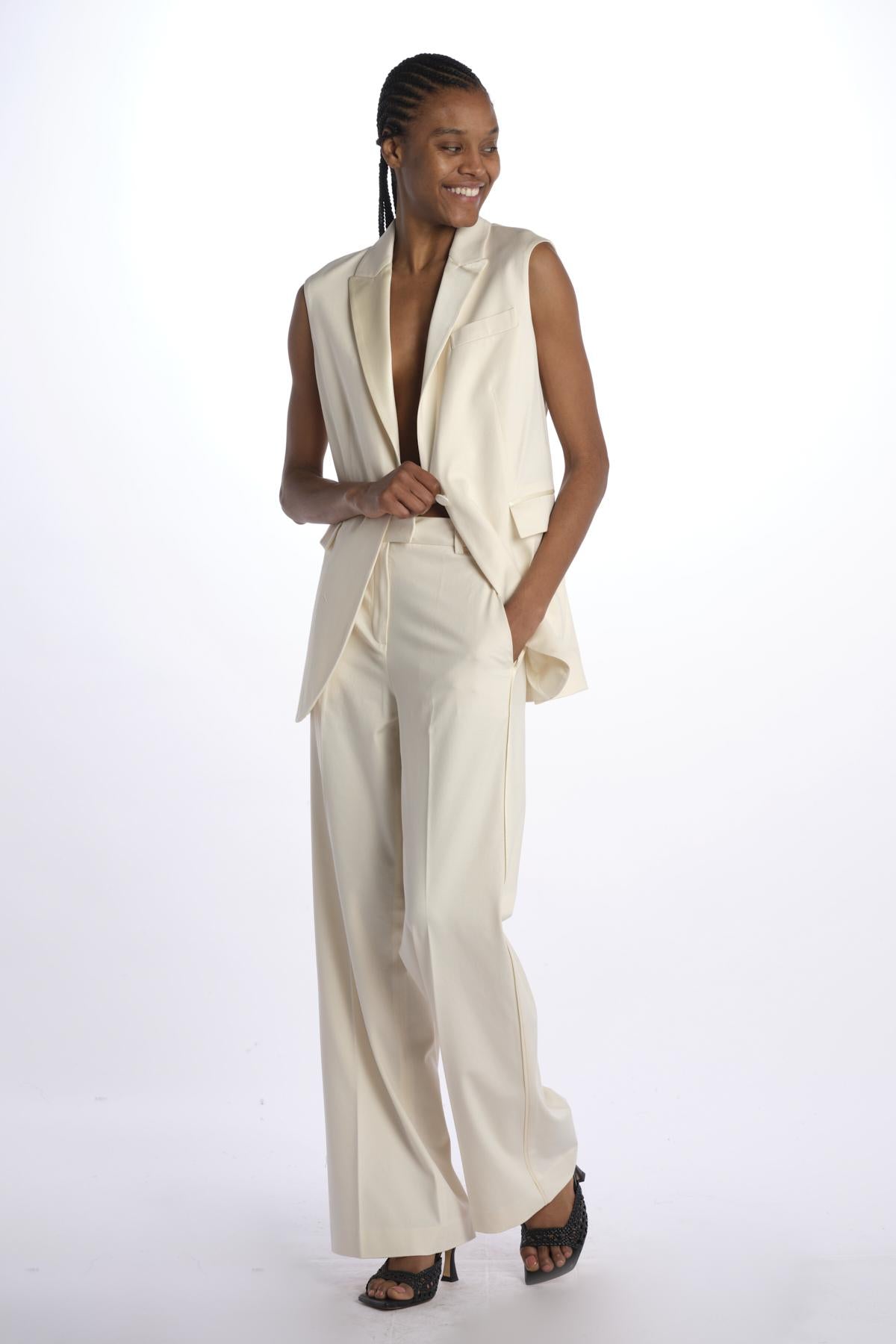 Gilet filo scozia 3417 AVORIO circolo 1901 