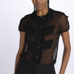 Camicia m/c chiffon G082 5586 9000 n21 