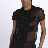 Camicia m/c chiffon G082 5586 9000 n21 