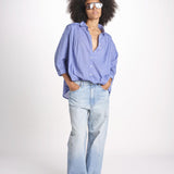 camicia righine over VT6406 LILAC zen ethic 