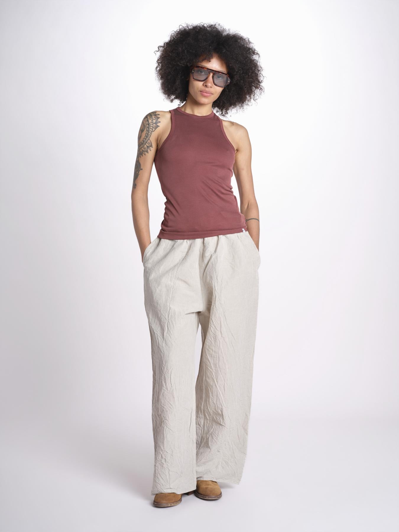 pantalone stropicciato PAVON NATURAL sofie d'hoore 