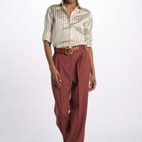 Pantalone MORENA pinces lana seta MORENA687786 48 quelledue 