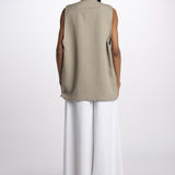 1331 gilet lino enzimato 1331 TORTORA dusan 