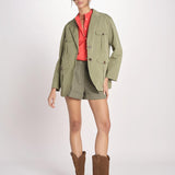 N616 giacca in nylon con tasche N616 01260 VERDE aspesi 