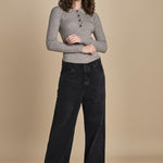 polo a costine CADEE KNIT BLOUSE LIGHT TAUBE herskind 