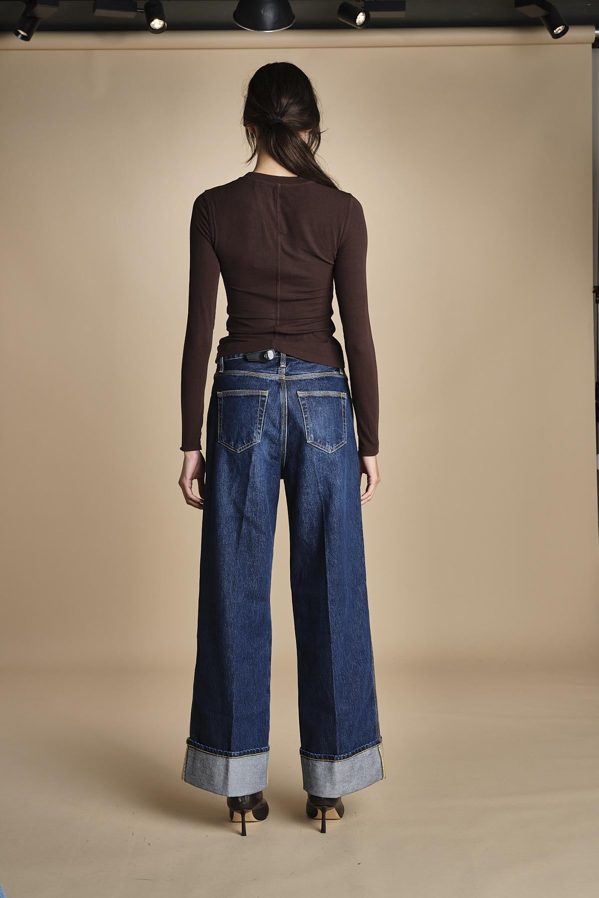 denim con risvolto THE CUFFED WIDE 2021210 SPENDER SPCR frame 