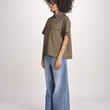 camicia m/c con tasche JF009663 PALM LEAF VER joseph 