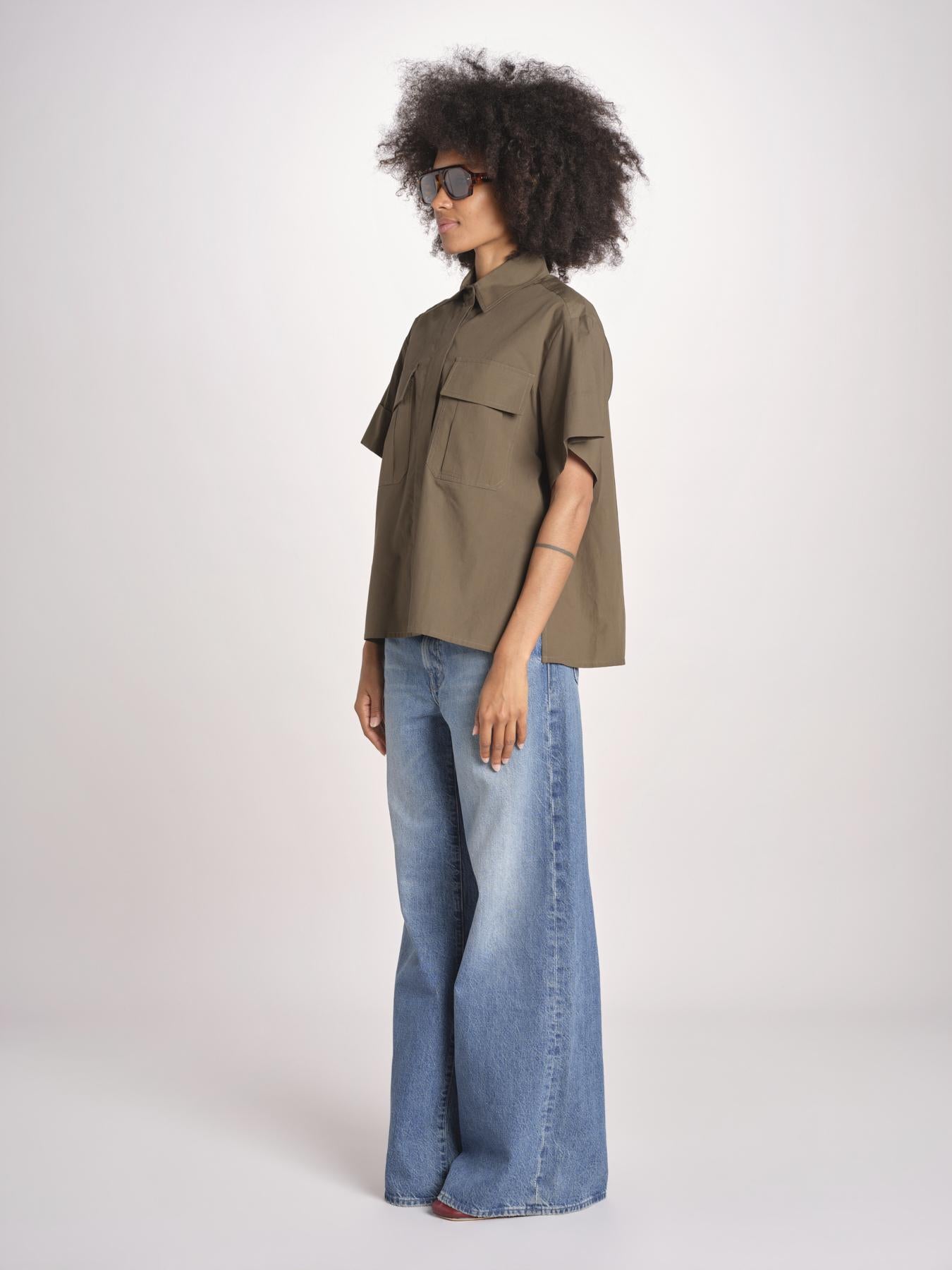 camicia m/c con tasche JF009663 PALM LEAF VER joseph 