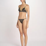 slip in satin CHARLOTTE L25101983 DARK GREEN 782 love stories 