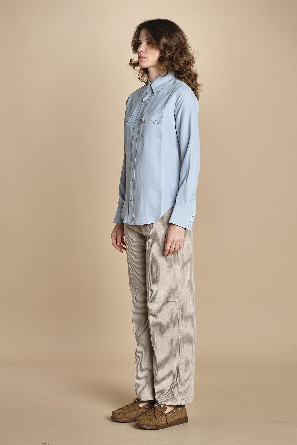 camicia texana TOLEDO-SM001 SKY fortela 