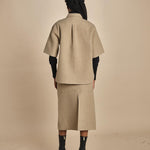 giacca camicia in panno BARDI CARDBOARD sofie d'hoore 