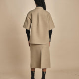 giacca camicia in panno BARDI CARDBOARD sofie d'hoore 