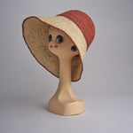 CAPELINE cappello in paglia bicolor DEMI CAPELINE CROCHET 01BG196 AR bagatelle france 