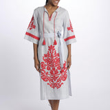 benaras soleil BE24876PALE BLUE RED