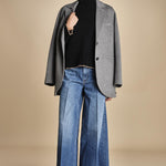 denim over con orlo THE HEADLINER SNEAK 10068 313 mother 