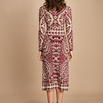 gonna jaquard con fiori PINEAPPLE LOVE 351825 OFF WHITE farm rio 