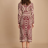 gonna jaquard con fiori PINEAPPLE LOVE 351825 OFF WHITE farm rio 