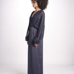 abito lungo con manica lunga LEESA E022630011 NAVY ramy brook 