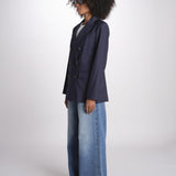 ZINIA blazer doppiopetto in fresco di lana ZINIA COOL WOOL BLU true avenue 